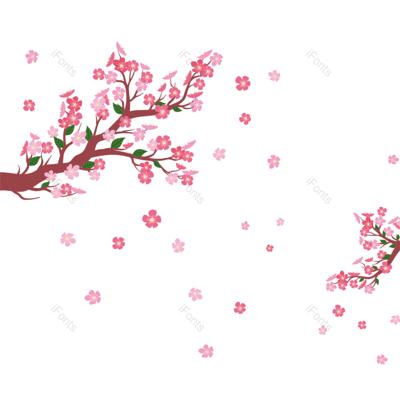 装饰图片,素材元素,花朵PNG,树枝免抠素材